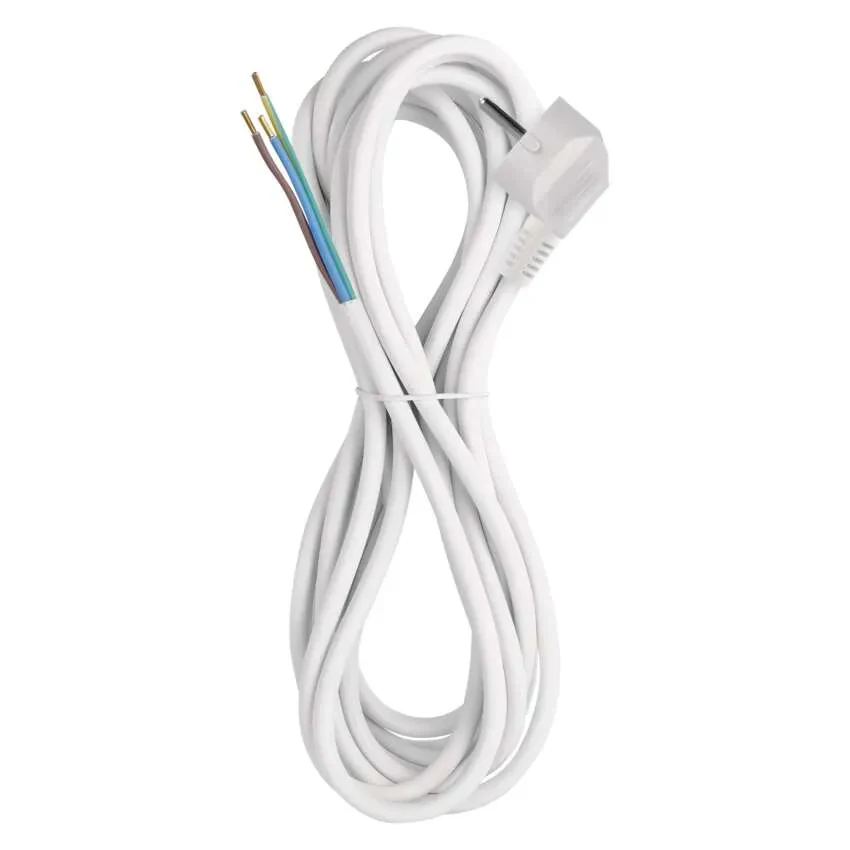 Flexo šňůra PVC 3×1,5mm 5m bílá