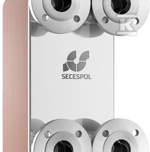 Wymiennik płytowy lutowany jednoprzepływowy SAFEPLATE LC110SP-70-DN50SS (przyłącza: 4 kołnierze ze stali nierdzewnej) 0206-1597