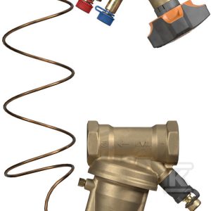 Zestaw zawór równoważący STAD PN16/ regulator różnicy ciśnień STAP DN 40, zakres 10-40 kPa 52865104
