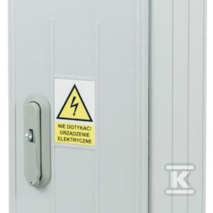 Obudowa termoutwardzalna SSTN 26x58x25 zamek/cięgła/kątowniki daszek skośny (brak wkładki do zamka) IOB-40210-01-002