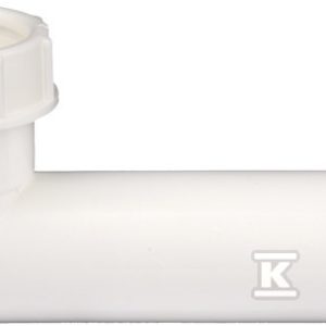Przedłużka kątowa 90 ° do przyłącza syfonu DN40 z uszczelką klinową i nakrętką kołpakową HL11/40