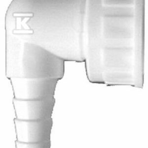 Kolano podłączeniowe dla cienkiego przewodu np. skroplin z kabiny parowej lub innego urządzenia w łazience o wymiarach 8-13mm HL19.2