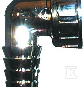 Kolano podłączeniowe do węża z pralki lub zmywarki 1″x3/4″ stożek (17-23mm), chromowany HL19.C