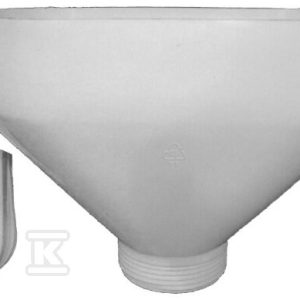 Lejek GZ6/4″ do odprowadzania skroplin do podłączenia syfonu, z uchwytem do rury HL20