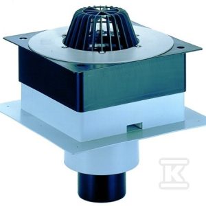 Wpust dachowy grawitacyjny DrainBox DN110 pionowy, z kołnierzem PVC HL63P/1