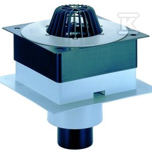 Wpust dachowy grawitacyjny DrainBox DN125 pionowy, z kołnierzem PVC HL63P/2