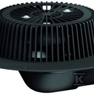 Wpust dachowy grawitacyjny DN75 poziomy w wersji Power z kołnierzem PP HL64FPOWER