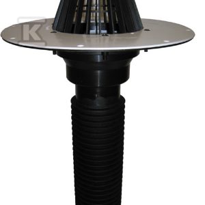 Wpust dachowy renowacyjny do rur sputowych DN160 z kołnierzem do folii PVC HL69P/5