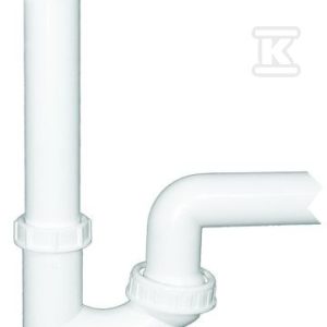 Syfon DN50 z przegubem kulowym i podłączem do pralki lub zmywarki x6/4′ HL100G/50