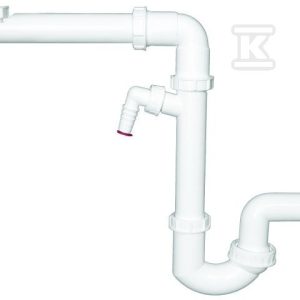 Syfon rurkowy DN50x6/4′ ustawny mimośrodowo, przyłącza do pralki / zmywarki. Specjalna konstrukcja umozliwia zaoszczędzenie miejsca pod zabudowanymi umywalkami / zlewami HL126/50