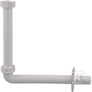 Kolano przyłączeniowe do umywalek DN32x5/4″, biały HL134.1K