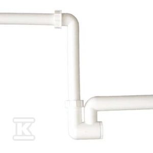 Syfon umywalkowo-meblowy z pionowym odejściem DN40x5/4″ regulowany, czyszczak, rozeta HL137N.1/40