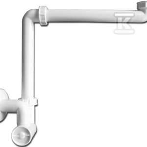 Syfon umywalkowo-meblowy DN40x5/4″ regulowany, czyszczak, rozeta HL137N/40
