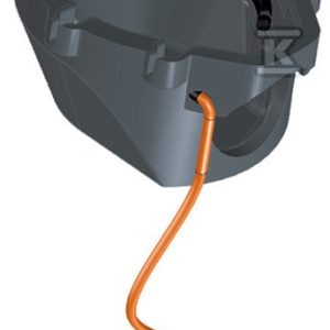 Zestaw grzewczy kompletny zawierający kabel grzewczy i obudowę termoizolacyjną do wpustu tarasowego HL5100T HL155