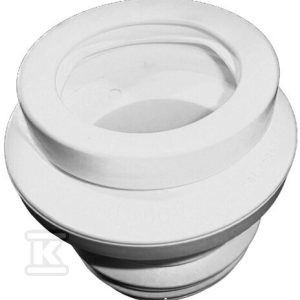Manszeta do WC DN110 mimośrodowa z przesunięciem 20 mm dla rur PP / PVC z kielichem DN110 lub bosych żeliwnych DN110 HL200/1