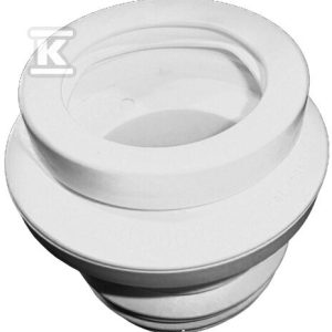 Manszeta do WC DN90 mimośrodowa dla rur PP / PVC z kielichem DN110 lub bosych żeliwnych DN110 HL200/90