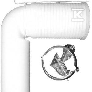 Kolanko przyłączeniowe do WC DN110 / 90 ° z zestawem montażowym HL224.1