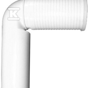 Kolanko przyłączeniowe do WC DN110 / 90 ° z przedłużanym króćcem i uszczelką HL224.WE