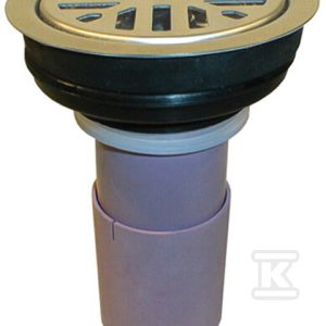 Lejek fi110mm z kratką ze stali szlachetnej fi87mm i zamknięciem zwrotnym (dla HL303K) HL307