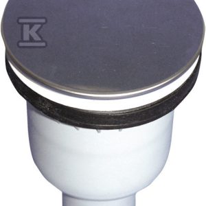 Syfon brodzikowy DN50 pionowy dla otworów O 90 mm z pokrywą ze stali szlachetnej O 112mm HL511N