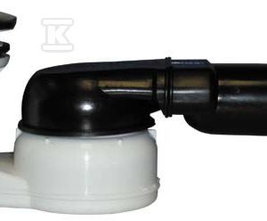 Syfon brodzikowy DN40 / 50×6/4″ z odejściem poziomym, do otworów brodzikowych O 52 mm z przegubem oraz deklem ze stali szlachetnej O 86mm HL514/SN