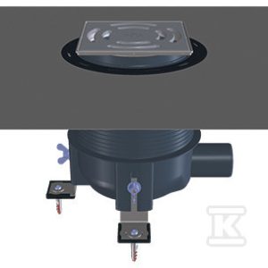 Wpust prysznicowy „PRIMUS-DRAIN”, DN50 poziomy HL540