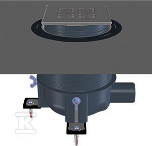 Wpust prysznicowy „PRIMUS-DRAIN”, DN50 poziomy HL540-CUT
