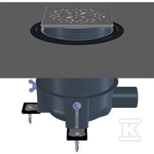 Wpust prysznicowy „PRIMUS-DRAIN”, DN50 poziomy HL540-HAMAM