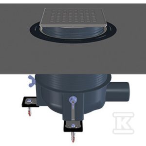 Wpust prysznicowy „PRIMUS-DRAIN”, DN50 poziomy HL540-QUADRA