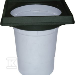 Korpus wpustu podwórzowego Perfekt DN160 z odejściem pionowym, ramą z żeliwa 260x260mm HL606.1K/5
