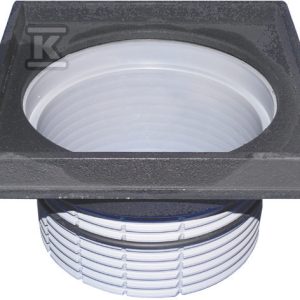 Nasada wpustu z ramą żeliwną 260x260mm, O-Ring HL608.1