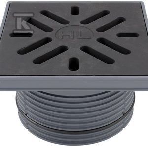 Nasada do wpustów podwórzowych Perfekt (HL615-616) z ramą tworzywo sztuczne 240x240mm i kratką ściekową z żeliwa 226x226mm HL621