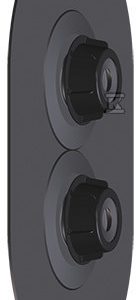 Przejście szczelne podwójne DN75 z kołnierzem PCV HL800P.2/63-75