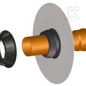 Przejście szczelne DN125 z kołnierzem PCV HL800P/125