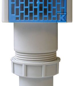 Napowietrzacz z obudową termoizolacyjną oraz siatką ochronną w celu szybkiego oczyszczenia (w kpl. redukcja DN32/40/50) HL903