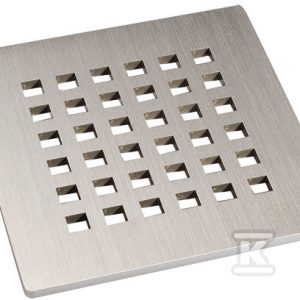 Kratka ściekowa (V4A) 115 x115mm „Quadra” do wpustów stropowych HL3120