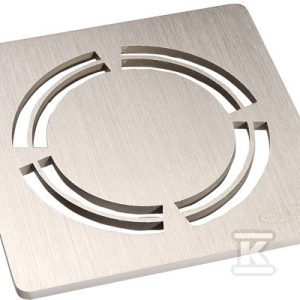 Kratka ze stali szlachetnej w kolorze mosiężnym 138x138mm „Hamam” HL3128