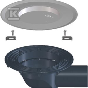 Korpus wpustu balkonowo-tarasowego DN75 poziomy HL5100TK