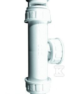 Przyłącze do podłączenia naściennego pralki lub zmywarki z zaworem zwrotnym i napowietrzaczem oraz z kolankiem 3/4″ na węża w rozmiarze 17-23mm HL2.1