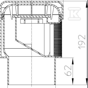 Napowietrzacz DN75/90/110 izolowany termicznie HL901