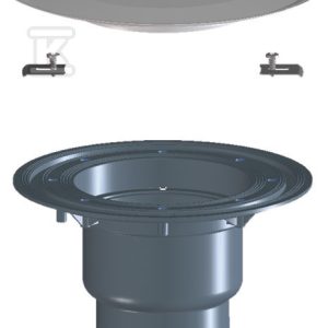 Korpus wpustu balkonowo-tarasowego DN75/110 pionowy HL3100TK