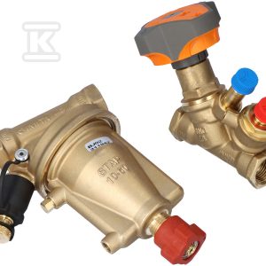 Zestaw zawór równoważący STAD PN16/ regulator różnicy ciśnień STAP DN 15, zakres 10-60 kPa 52865002