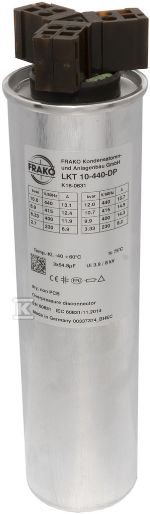Kondensator FRAKO typu Standard LKT 10-440-DP P3110508