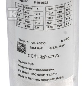Kondensator FRAKO typu Basic LKT 10-440-DB P3110412
