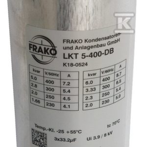 Kondensator FRAKO typu Basic LKT 5-400-DB P3110414