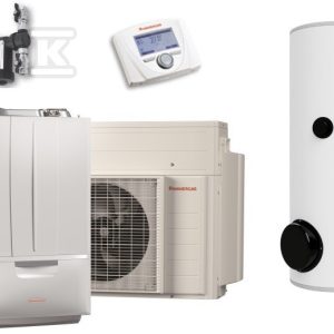 Pompa ciepła powietrzna hybrydowa monoblok VICTRIX HYBRID Plus M200 – 2,34 kW, 1 fazowa, 230 V z kotłem jednofunkcyjnym 24 kW + zasobnik c.w.u. 200 litrów 99000149