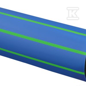 Rura Tytan typ 3 wodociągowa PE100-RC 225×20.5mm, sztanga 12m, PN16 SDR11, kolor niebieski (z białym paskiem), dwuwarstwowa z warstwą ochronną z PP/PE (niebieską w zielone paski) /12m/ 3732666540
