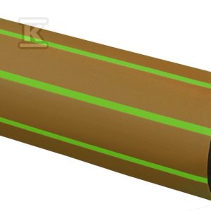 Rura Tytan typ 3 kanalizacyjna PE100-RC 560×33.2mm, sztanga 12m, PN10 SDR17, kolor czarny, dwuwarstwowa z warstwą ochronną z PP/PE (brązową w zielone paski) /12m/ 3933444540