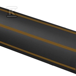 Rura kanalizacyjna PE100 110×10.0mm, sztanga 12m, PN16 SDR11, kolor czarny (z brązowym paskiem), jednowarstwowa /12m/ 3322064620
