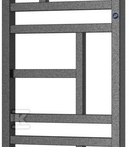 Grzejnik drabinkowy MONDRIAN 400X1140, 378W, podłączenie dolne, rozstaw=50mm, kolor: grafit (c12) MON-40/110D50C12
